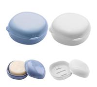 Porta Saponetta,Portable Square Travel Soap Dish con Coperchio Impermeabile Sapone Custodia di Viaggio Sapone Custodia per Viaggio Escursionismo Bagno Palestra