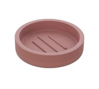 Porta Saponetta Solida In Poliresina Terracotta Della Linea Marica, Diam 11 x H 2,5 Cm