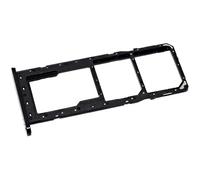 Porta Scheda Dual SIM e Carrello di Memoria microSD per Samsung Galaxy A03s, Parte di Ricambio Originale, Nero