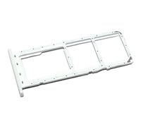 Porta Scheda Dual SIM e Carrello Memoria micro-SD per Samsung Galaxy A03s, Parte di Ricambio Originale, Bianco