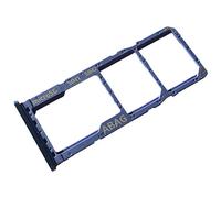 Porta Scheda Dual SIM e Carrello Micro-SD per Samsung Galaxy A21s, Parte di Ricambio Originale, Blu