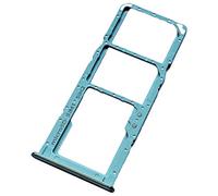 Porta Scheda Dual SIM e Carrello Micro-SD per Samsung Galaxy A51, Parte di Ricambio Originale, Blu