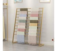 Porta Sciarpe - Sciarpa Organizzatore Supporto Espositori Rack, Lenzuola Da Terra Cintura Pantaloni Da Completo Appendiabiti, Espositori Per Abbigliamento Per Negozi Al Dettaglio ( Color : Gold , Size