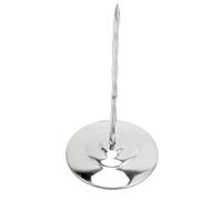 Porta Scontrini, Scontrino per Scontrini Biglietto Spike Bill Forchetta con Fondo Rotondo Antiscivolo Ispessito per Ufficio Ristorante (asta di vite d'argento)