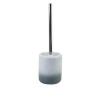 PORTA SCOPINO ARREDO BAGNO WC TOILETTE BIANCO GRIGIO CON SCOPINO COMPLETO 59917