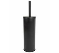 PORTA SCOPINO DA TERRA BICCHIERE SCOPINO WC TOILETTE BAGNO NERO COLD WIND BLACK