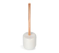 PORTA SCOPINO DA TERRA BICCHIERE SCOPINO WC TOILETTE SET BAGNO BIANCO CLIZIA