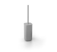 PORTA SCOPINO DA TERRA BICCHIERE SCOPINO WC TOILETTE SET BAGNO GRIGIO POD