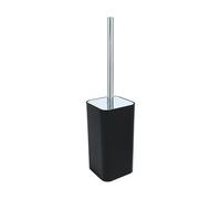 PORTA SCOPINO MOD 25 Nero cromo cm 9.5x h 39x 9.5 Accessori Bagno Metaform