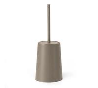 Porta scopino tortora da appoggio design tondo in plastica Pop