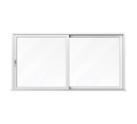 Porta scorrevole 4 metri, PVC, aluplast Ideal Basic, bianco, 4000 x 2010 mm, 2 ante, alzante scorrevole a sinistra, configurazione individuale