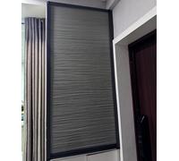 Porta scorrevole a fisarmonica a nido d'ape senza trapano, telaio in alluminio su misura per scarpiera, armadio, armadio (50 x 120 cm), design moderno salvaspazio