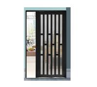 Porta Scorrevole A Fisarmonica for Divisorio, Telaio In Alluminio, Pieghevole for Bagno, Ripostiglio E Lavanderia, Design Con Serratura(WxH 45x80in(113.5x203cm))