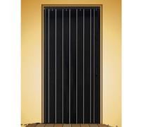 Porta scorrevole a fisarmonica in PVC finitura venatura del legno 127 x 203,2 cm, divisorio per bagno, soggiorno e lavanderia, elegante schermo pieghevole per la decorazione della casa