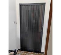 Porta scorrevole a fisarmonica, rete autoadesiva per divisorio interno, facile installazione
