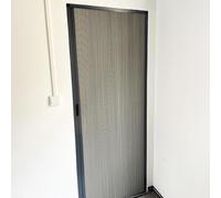 Porta scorrevole a fisarmonica senza trapano Porta a soffietto con dimensioni personalizzate 120 x 195 cm, oscurante, privacy per armadio, lavanderia, divisorio interno, facile da installare