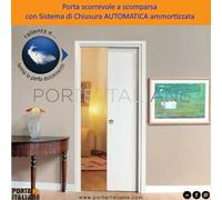 Porta scorrevole a scomparsa con CHIUSURA AUTOMATICA per PORTE BAGNO scrigno
