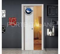 Porta scorrevole a scomparsa con CHIUSURA AUTOMATICA per PORTE BAGNO scrigno