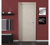 Porta scorrevole a scomparsa per cartongesso in laminato Palissandro White Finitura Cromata