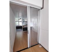 Porta scorrevole con pannello acrilico trasparente per lavanderia, armadi, divisori da cucina, migliora gli spazi interni della casa