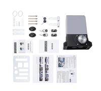 Porta scorrevole elettrica 750 W, apriporta scorrevole automatico, per cancello scorrevole, set di attrezzi, elettrico, colore nero, peso 2000 kg, con comando a distanza