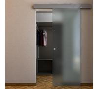 PORTA SCORREVOLE ESTERNA IN VETRO SATINATO 70X215 (SINISTRA)