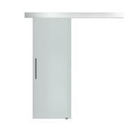 Porta Scorrevole Interna In Vetro Smerigliato Con Binario B1 E Maniglia Per Bagno Cucina Studio Vetro 205x 90x 0.8cm