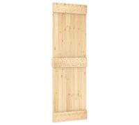 Porta Scorrevole Narvik in Legno di Pino, e e Nero, 213,5 cm | Design salvaspazio, uso interno, apertura laterale fluida, guida in acciaio, manutenzione facile