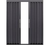 Porta scorrevole per armadio, design a fisarmonica in alluminio per porte e piccoli spazi, divisorio temporaneo ideale