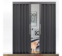 Porta scorrevole pieghevole a fisarmonica interna, alluminio impermeabile per cucina, sala da pranzo, dispensa, divisorio