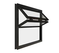 Porta scorrevole pieghevole in vetro con serrature - Sollevatore verticale in alluminio rinforzato per servizio di camion alimentari all'aperto - Soluzione di ricambio bianca 66x64cm (26x25in)