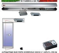 PORTA SCORREVOLE SCRIGNO PASSAG 290 CM KIT AUTOMATISMO 220/24 V 2 RADAR PINZA VE