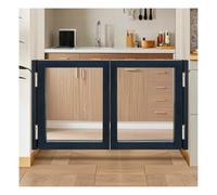 Porta scorrevole trasparente a mezza altezza, cancello divisorio indipendente, recinzione con chiusura automatica, for l'ingresso del ristorante nel corridoio del bancone(Style 2,90x80cm)