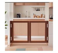 Porta scorrevole trasparente a mezza altezza, cancello divisorio indipendente, recinzione con chiusura automatica, for l'ingresso del ristorante nel corridoio del bancone(Style 3,90x130cm)