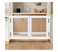 Porta scorrevole trasparente a mezza altezza, cancello divisorio indipendente, recinzione con chiusura automatica, for l'ingresso del ristorante nel corridoio del bancone(Style 1,90x90cm)