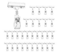 Porta segnaletica, Clip for cartellini Supporti in plastica trasparente da 50 pezzi for display dei prezzi al dettaglio etichette cestini for scaffali carte