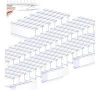 Porta segnaletica, Etichette for scaffali Clip for etichette in plastica da 200 pezzi Supporto for griglia in filo bianco for