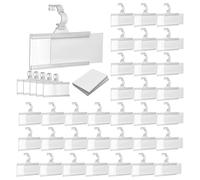 Porta segnaletica, Etichette for scaffali Porta etichette prezzo riutilizzabile da 300 pezzi con serrature for esposizione al supermercato scaffalature in filo metallico