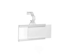 Porta segnaletica, Etichette for scaffali Supporti da appendere for cartellini del prezzo in plastica trasparente 100 pezzi for scaffalature e for libri supermercato