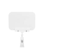 Porta segnaletica, Segnaprezzi for frutta riutilizzabili for lavagna, clip for display in plastica da 20 pezzi for scaffali for tavoli alimentari del supermercato(White)