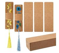 Porta Segnalibro in Resina da 50 Pezzi, Segnalibro per Bomboniere Kraft Copertine per Segnalibri per Confezioni di Segnalibri Confezione per Piccole Imprese (Marrone)