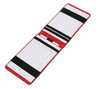 Porta Segnapunti da Portatile Leggero in PU con Texture in Pelle di Serpente, Include Una Tessera da e Una Matita per L'attrezzatura Sportiva da (Black)