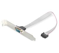 Porta seriale DIGITUS Staffa per slot - Cavo adattatore - Cavo adattatore - Da IDC a 10 pin a D-Sub 9 - Da presa a spina - Cavo piatto a nastro piatto