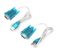 Porta seriale RS232 USB, Porta seriale RS232 da USB 2Pcs Porta seriale HL-340 USB a porta seriale RS232 Cavo seriale 9 pin, adatta per Win95 / 98 / 98se / ME / 2000 / XP / win7 32 bit 64 bit/Vsita