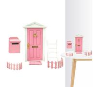 Porta-set - Mini set di giocattoli educativi per porta delle fate, piccoli mobili decorativi | Camera dei bambini, casa, attività educativa, fantasia, narrazione