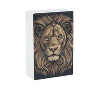 Porta sigarette a forma di leone dei cartoni animati, scatola per sigarette antiurto e impermeabile, porta sigarette rigido, elegante porta accendino, regalo per uomo e donna