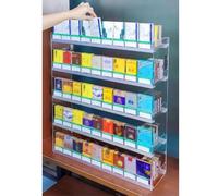 Porta sigarette - A molla Attuatori per sigarette, Da banco/muro Negozio Armadietto per la vendita al dettaglio, Acrilico Scaffali per vetrine, Assemblare ( Colore : Chiaro , Taglia : 49.5x28.4x69cm )