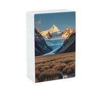 Porta sigarette America's Magnificent Glacier Peak Water Meadows Scatola per sigarette in plastica rigida antiurto e impermeabile Porta sigarette elegante Porta accendino Regalo per uomo e donna