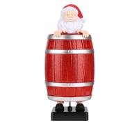 Porta sigarette automatico, Babbo Natale nella botte di legno, divertente porta sigarette portatile, creativo, parodia, scatola per sigarette per