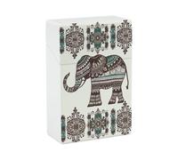 Porta sigarette Boho Elephant, formato King Size 85mm, capacità 20 sigarette, leggero e impermeabile, per uomo e donna, con apertura a pressione, divertente porta sigarette da borsetta, accessori per